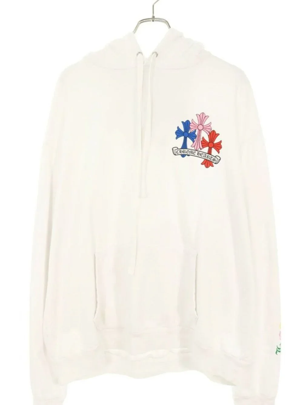 Chrome Hearts Mltcol Cem HD Plvr Multi Cemetery Cross Print Pullover Hoodie